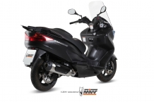 Mivv Urban RVS Volledig Uitlaatsysteem met E-keur incl. Katalysator Suzuki Burgman UH 200 2007 > 2013