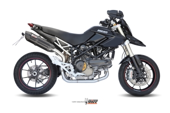 Mivv Suono RVS Black Slip-on Einddemper met E-keur Ducati Hypermotard 1100 2007 > 2009