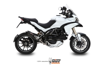 Mivv Suono RVS Black Slip-on Einddemper met E-keur Ducati Multistrada 1200 2010 > 2014