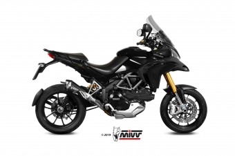 Mivv Delta Race RVS Black Slip-on Einddemper met E-keur Ducati Multistrada 1200 2010 > 2014