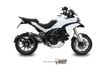 Mivv GP RVS Black Slip-on Einddemper met E-keur Ducati Multistrada 1200 2010 > 2014