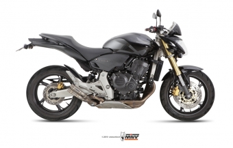 Mivv Double Gun Full Titanium Slip-on Einddemper met E-keur Honda Hornet 600 2007 > 2013