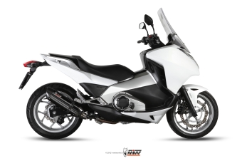 Mivv Suono RVS Black Slip-on Einddemper met E-keur Honda Integra 700 2012 > 2013