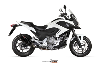 Mivv Suono RVS Black Slip-on Einddemper met E-keur Honda NC 700 S / X 2012 > 2014