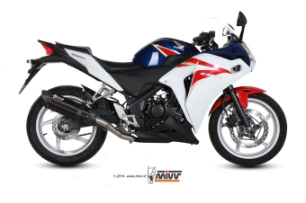 Mivv Suono RVS Black Slip-on Einddemper met E-keur Honda CBR 250 R 2011 > 2014