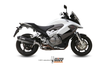 Mivv Speed Edge RVS Black Slip-on Einddemper met E-keur Honda Crossrunner 2011 > 2014