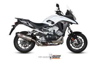 Mivv Oval Titanium Slip-on Einddemper met E-keur Honda Crossrunner 2015 > 2020