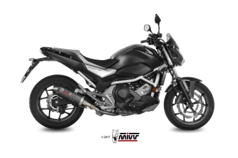 Mivv Oval Carbon Slip-on Einddemper met E-keur Honda NC 750 S / X 2016 > 2022