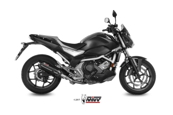 Mivv Suono RVS Black Slip-on Einddemper met E-keur Honda NC 750 S / X 2016 > 2022