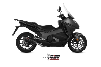 Mivv Suono RVS Black Slip-on Einddemper met E-keur Honda Integra 750 2016 > 2020