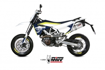 Mivv Oval Titanium Slip-on Einddemper met E-keur Husqvarna 701 Enduro 2017 > 2020