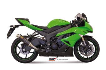 Mivv GP Carbon Slip-on Einddemper met E-keur Kawasaki ZX-6 R 2009 > 2016