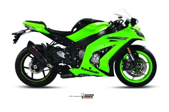 Mivv Suono RVS Black Slip-on Einddemper met E-keur Kawasaki ZX-10 R 2011 > 2015