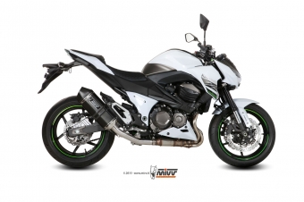 Mivv Speed Edge RVS Black Slip-on Einddemper met E-keur Kawasaki Z 800 2013 > 2016