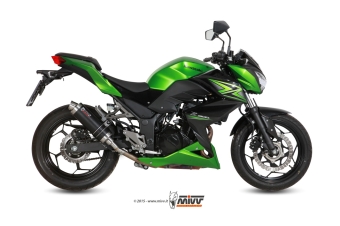 Mivv GP Carbon Slip-on Einddemper met E-keur Kawasaki Z 300 2015 > 2016