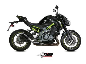 Mivv MK3 RVS Black Einddemper met E-keur Kawasaki Z900 2017 > 2019