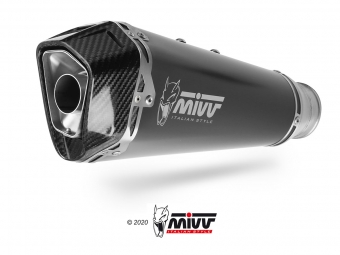 Mivv Delta Race RVS Black Slip-on Einddemper met E-keur Kawasaki Z H2 / SE 2020 > 2024