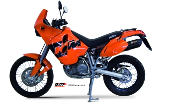 Mivv Suono RVS Black Slip-on Einddemper met E-keur KTM LC4 640 Adventure 2003 > 2006