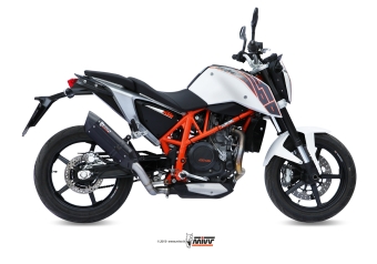 Mivv Suono RVS Black Slip-on Einddemper met E-keur KTM 690 Duke 2012 > 2018