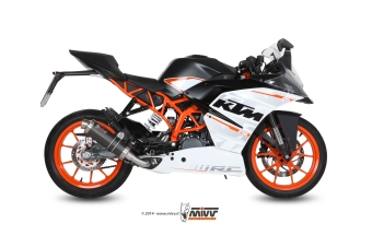 Mivv GP Carbon Compleet Uitlaatsysteem met E-keur KTM RC 390 2014 > 2016