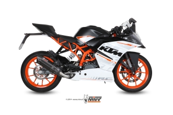 Mivv Suono RVS Black Compleet Uitlaatsysteem met E-keur KTM RC 390 2014 > 2016