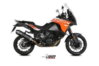 Mivv Speed Edge RVS Black Slip-on Einddemper met E-keur KTM 1290 Super Adventure / R / S / T 2015 > 2020