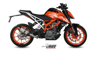 Mivv Suono RVS Slip-on Einddemper met E-keur KTM 390 Duke 2017 > 2020