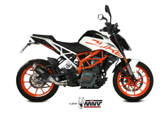 Mivv GP Pro RVS Black Slip-on Einddemper met E-keur KTM Duke 390 2017 > 2020