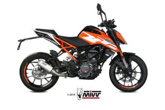 Mivv MK3 RVS Slip-on Einddemper zonder E-keur KTM Duke 125 2017 > 2020