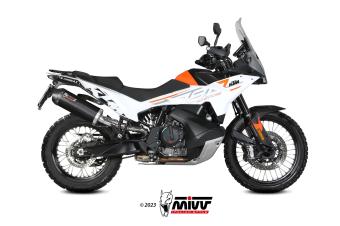 Mivv Oval Carbon met carbon Endcap Einddemper met E-keur KTM 790 Adventure / R 2021 - 2024