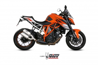 Mivv MK3 RVS Double Exit Einddemper met E-keur KTM 1290 Superduke 2017 > 2019