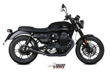 Mivv Ghibli Black Dubbele Slip-on Einddemper (L+R) met E-keur Moto Guzzi V7 III 2017 > 2020