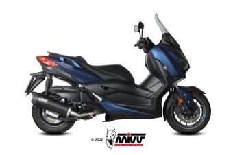 Mivv Mover RVS Black Slip-on Einddemper met E-keur Yamaha X-MAX 300 2021 - 2024