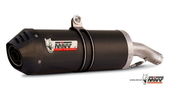 Mivv Oval Carbon met carbon Endcap Einddemper met E-keur Suzuki DL 1050 V-Strom / XT 2020 - 2024