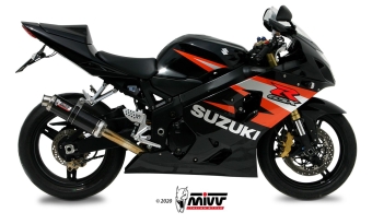 Mivv GP Carbon Bolt-on Einddemper met E-keur Suzuki GSX-R 600 2004 > 2005