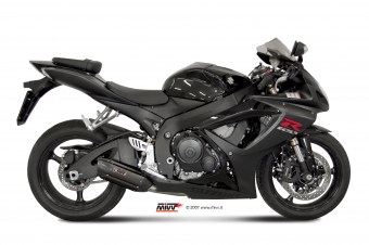 Mivv Suono RVS Black Slip-on Einddemper met E-keur Suzuki GSX-R 750 2006 > 2007