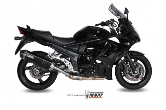 Mivv Speed Edge RVS Black Slip-on Einddemper met E-keur Suzuki GSX 1250 FA 2009 > 2016