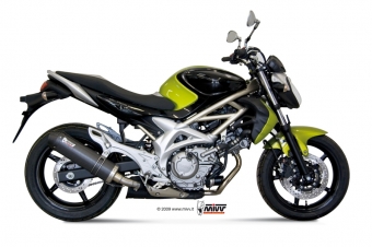 Mivv Oval Carbon Slip-on Einddemper met E-keur Suzuki Gladius 2009 > 2015