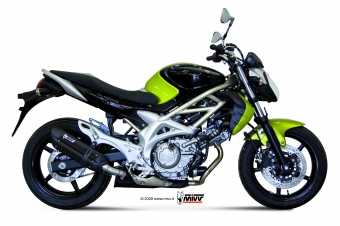 Mivv Suono RVS Black Slip-on Einddemper met E-keur Suzuki Gladius 2009 > 2015