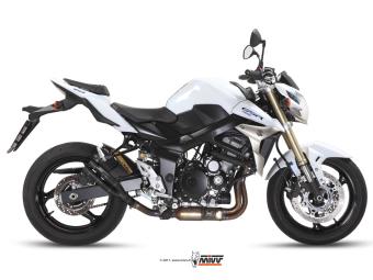 Mivv Double Gun Black Slip-on Einddemper zonder E-keur Suzuki GSR 750 2011 > 2016