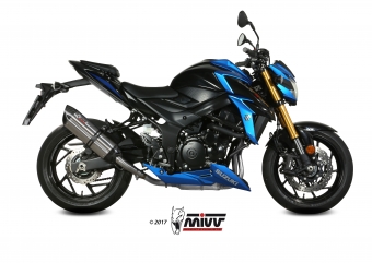 Mivv Suono RVS Slip-on Einddemper met E-keur Suzuki GSX-S 750 2017 > 2020