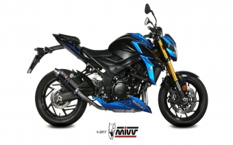 Mivv GP RVS Black Slip-on Einddemper met E-keur Suzuki GSX-S 750 2017 > 2020