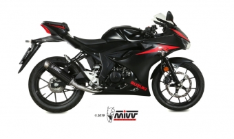 Mivv GP Pro Carbon Compleet 1in1 Uitlaatsysteem met E-keur Suzuki GSX-R 125 2017 > 2020