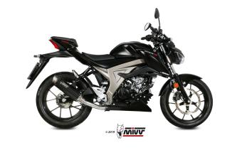 Mivv GP Pro Carbon Compleet 1in1 Uitlaatsysteem met E-keur Suzuki GSX-S 125 2017 > 2020