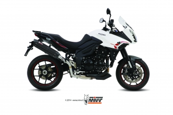 Mivv Suono RVS Black Slip-on Einddemper met E-keur Triumph Tiger 1050 Sport 2013 > 2016