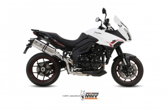 Mivv Speed Edge RVS Slip-on Einddemper met E-keur Triumph Tiger 1050 Sport 2013 > 2016