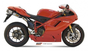 Mivv Suono RVS Dubbele Slip-on Einddemper (L+R) met E-keur Ducati 1098 2007 > 2011