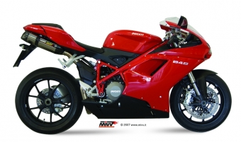 Mivv Suono RVS Dubbele Slip-on Einddemper (L+R) met E-keur Ducati 848 2007 > 2013