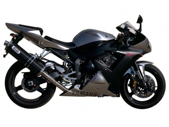 Mivv Oval Carbon Slip-on Einddemper met E-keur Yamaha YZF 1000 R1 2002 > 2003