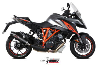 Mivv Oval Carbon met Carbon Cap Slip-on Einddemper met E-keur KTM 1290 Superduke GT 2016 > 2024